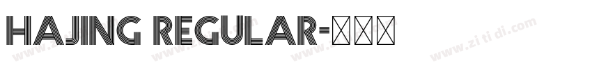 hajing Regular字体转换